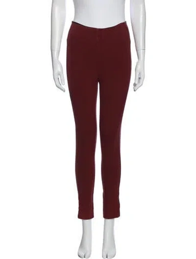 Pre-owned Rag & Bone Mid-rise Skinny Leg Jeans In Burgundy