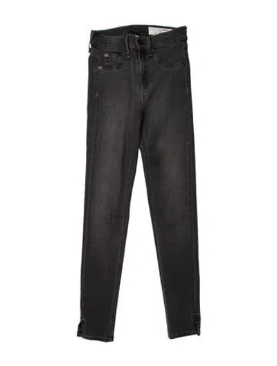 Pre-owned Rag & Bone Mid-rise Skinny Leg Jeans In Gray