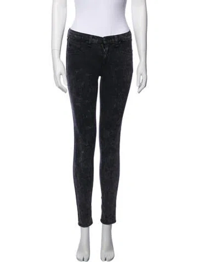 Pre-owned Rag & Bone Mid-rise Skinny Leg Jeans In Gray