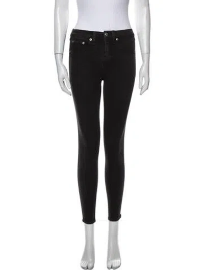 Pre-owned Rag & Bone Mid-rise Skinny Leg Jeans In Gray