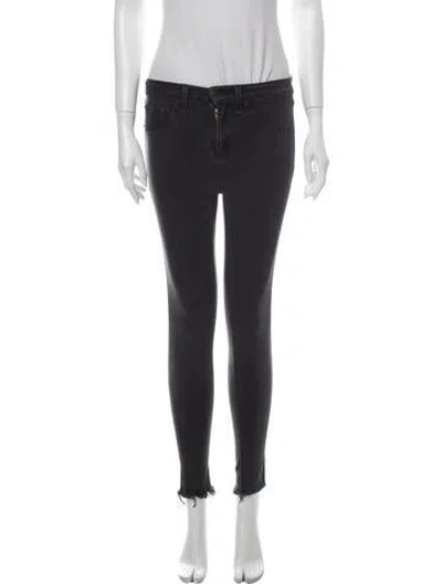 Pre-owned Rag & Bone Mid-rise Skinny Leg Jeans In Gray