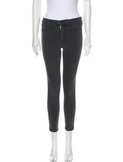 Pre-owned Rag & Bone Mid-rise Skinny Leg Jeans In Gray