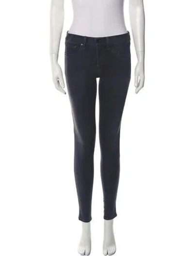 Pre-owned Rag & Bone Mid-rise Skinny Leg Jeans In Gray