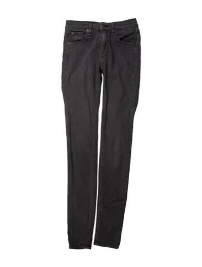 Pre-owned Rag & Bone Mid-rise Skinny Leg Jeans In Gray
