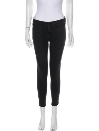 Pre-owned Rag & Bone Mid-rise Skinny Leg Jeans In Gray