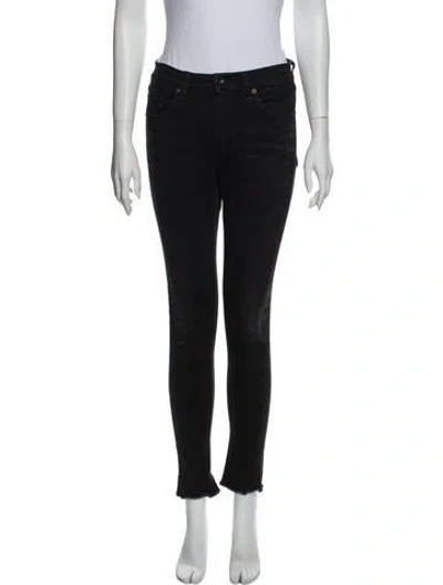 Pre-owned Rag & Bone Mid-rise Skinny Leg Jeans In Gray