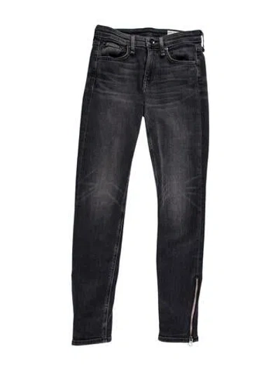 Pre-owned Rag & Bone Mid-rise Skinny Leg Jeans In Gray