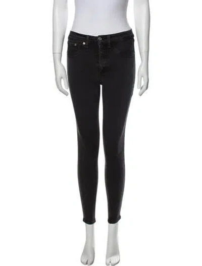 Pre-owned Rag & Bone Mid-rise Skinny Leg Jeans In Gray
