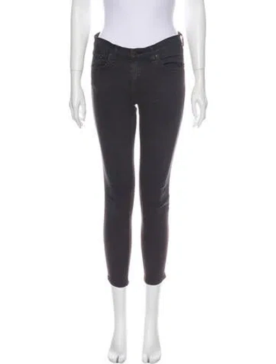 Pre-owned Rag & Bone Mid-rise Skinny Leg Jeans In Gray
