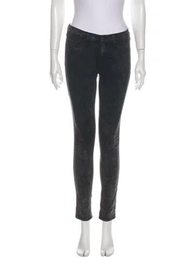 Pre-owned Rag & Bone Mid-rise Skinny Leg Jeans In Gray