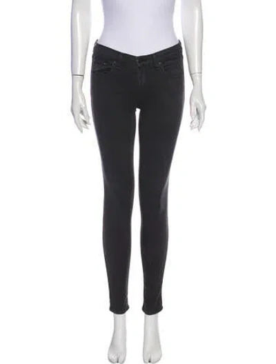 Pre-owned Rag & Bone Mid-rise Skinny Leg Jeans In Gray