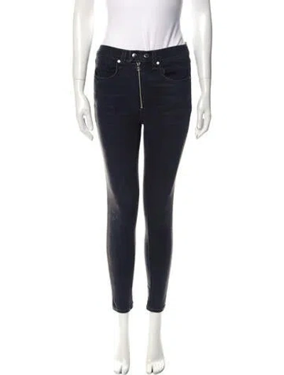 Pre-owned Rag & Bone Mid-rise Skinny Leg Jeans In Gray