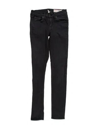 Pre-owned Rag & Bone Mid-rise Skinny Leg Jeans In Gray