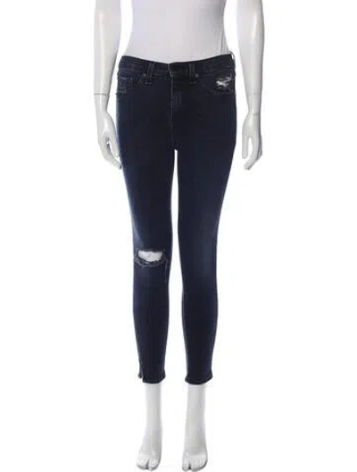 Pre-owned Rag & Bone Mid-rise Skinny Leg Jeans In Gray