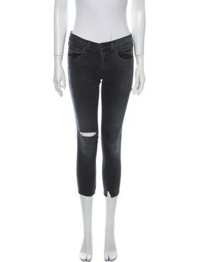 Pre-owned Rag & Bone Mid-rise Skinny Leg Jeans In Gray