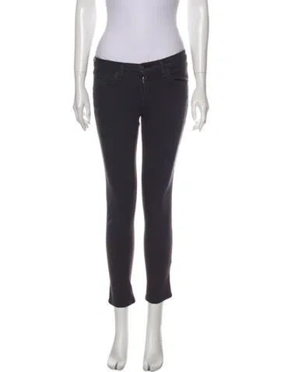 Pre-owned Rag & Bone Mid-rise Skinny Leg Jeans In Gray