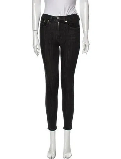 Pre-owned Rag & Bone Mid-rise Skinny Leg Jeans In Gray