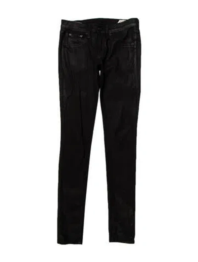 Pre-owned Rag & Bone Mid-rise Skinny Leg Jeans In Gray