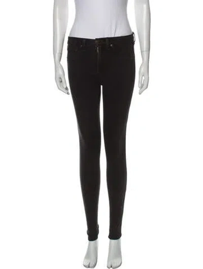 Pre-owned Rag & Bone Mid-rise Skinny Leg Jeans In Gray