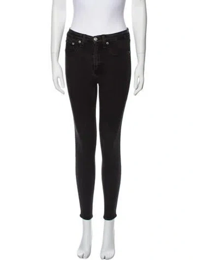 Pre-owned Rag & Bone Mid-rise Skinny Leg Jeans In Gray