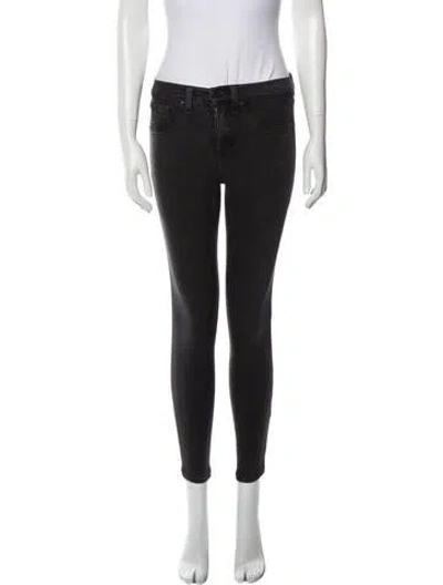 Pre-owned Rag & Bone Mid-rise Skinny Leg Jeans In Gray