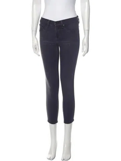 Pre-owned Rag & Bone Mid-rise Skinny Leg Jeans In Gray