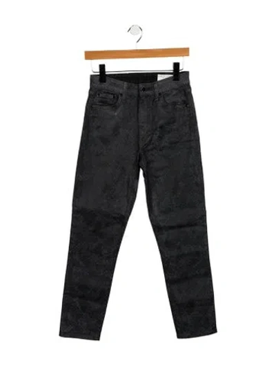 Pre-owned Rag & Bone Mid-rise Skinny Leg Jeans In Gray