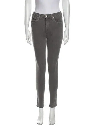 Pre-owned Rag & Bone Mid-rise Skinny Leg Jeans In Gray