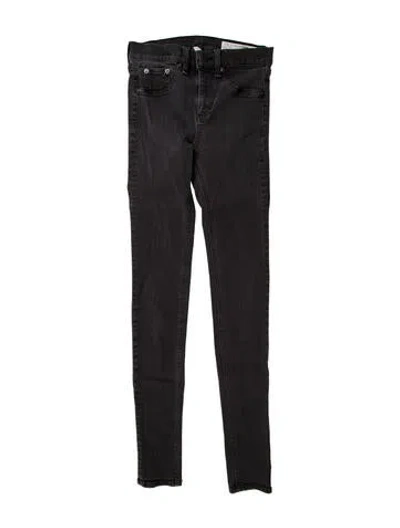 Pre-owned Rag & Bone Mid-rise Skinny Leg Jeans In Gray
