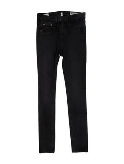 Pre-owned Rag & Bone Mid-rise Skinny Leg Jeans In Gray