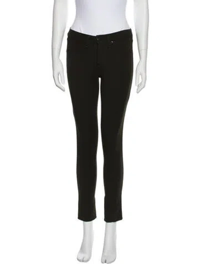 Pre-owned Rag & Bone Mid-rise Skinny Leg Jeans In Green
