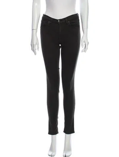 Pre-owned Rag & Bone Mid-rise Skinny Leg Jeans In Green