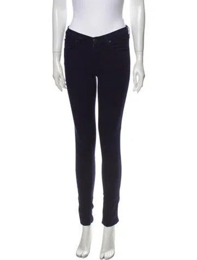 Pre-owned Rag & Bone Mid-rise Skinny Leg Jeans In Purple