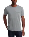Rag & Bone Miles Melange Pocket Tee In Gray