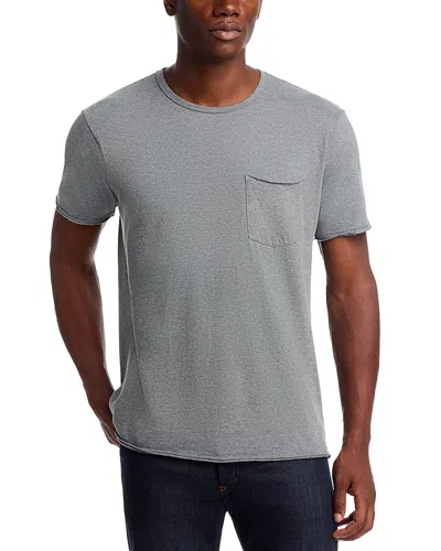 Rag & Bone Miles Melange Pocket Tee In Gray