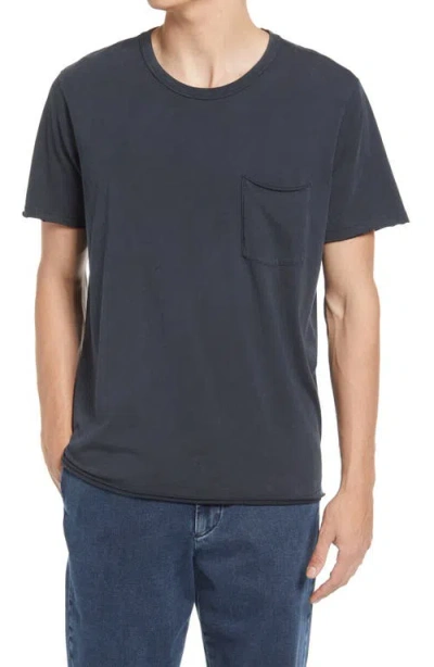 Rag & Bone Miles Organic Cotton Pocket T-shirt In Blue