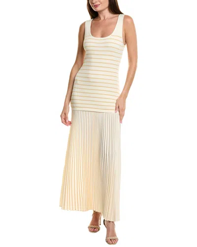 Rag & Bone Millie Stripe Tank Dress In White