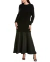 Rag & Bone Millie Wool & Cashmere-blend Maxi Dress In Black