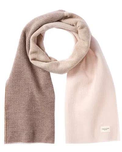 Rag & Bone Millie Wool Scarf In Neutral