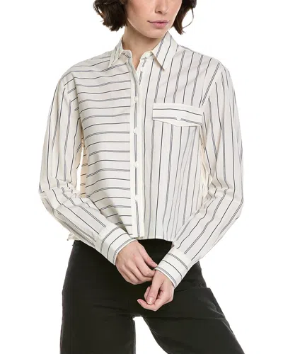 Rag & Bone Mina Multi Stripe Shirt In White
