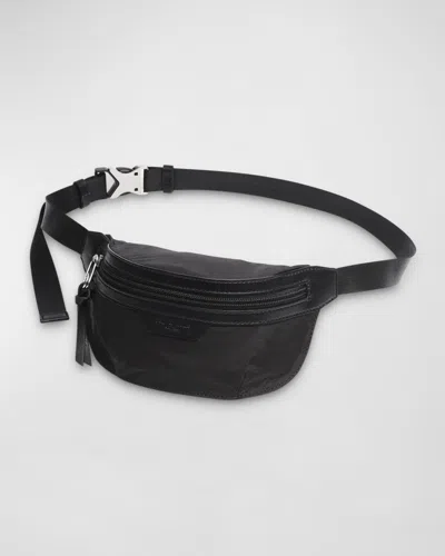 Rag & Bone Mini Commuter Nylon Belt Bag In Black