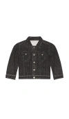 Rag & Bone Mini Miramar Trucker Jacket In Black