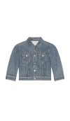 Rag & Bone Mini Miramar Trucker Jacket In Blue