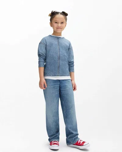 Rag & Bone Mini Rb Miramar Long-sleeve Tee In Blue