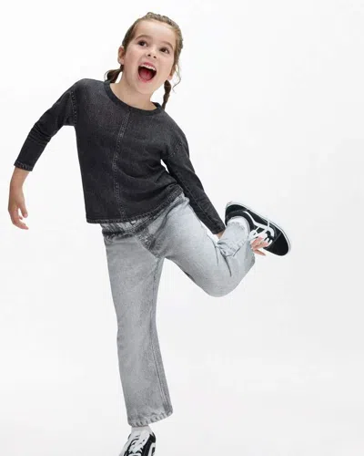 Rag & Bone Mini Rb Miramar Long-sleeve Tee In Black