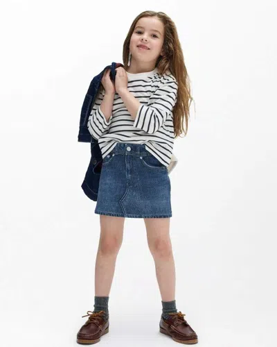 Rag & Bone Mini Rb Miramar Skirt In Blue