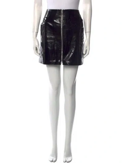 Pre-owned Rag & Bone Mini Skirt In Black
