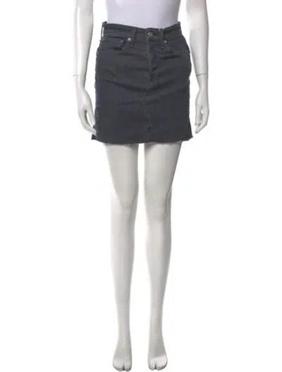 Pre-owned Rag & Bone Mini Skirt In Gray