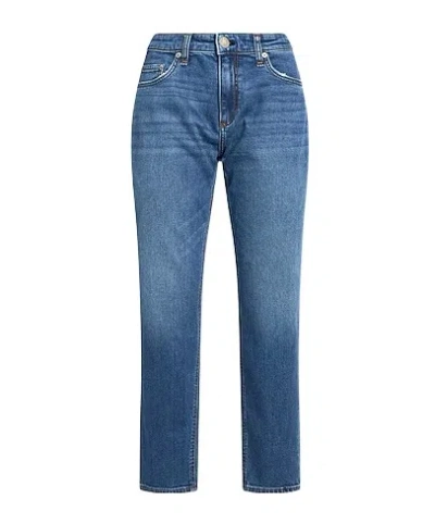Rag & Bone Minimal Ripped Jeans In Blue
