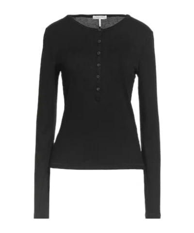 Rag & Bone Minimal Solid Knit Sweater In Black